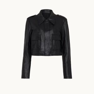 Leather Cropped Jacket